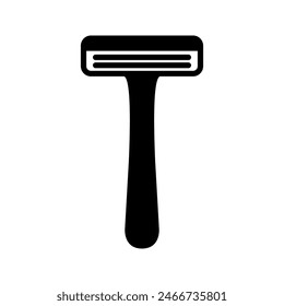 Razor Icon. barber shop sign color editable