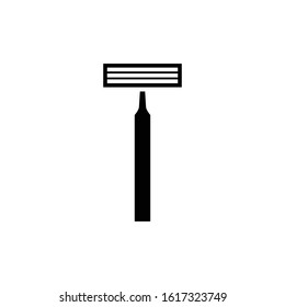Razor icon. Beard cleaning symbol. Logo design element