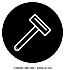 razor icon with black circle background,very elegance design