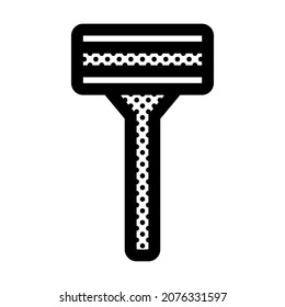 Razor. Icono relleno de puntos.