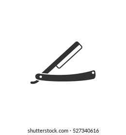 Razor icon flat. Illustration isolated vector sign symbol