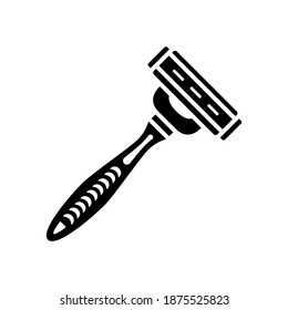 icono de la navaja para el diseño de ilustraciones vectoriales de estilo de glifo