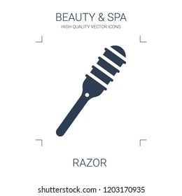 razor icon. high quality filled razor icon on white background. from beauty collection flat trendy vector razor symbol. use for web and mobile