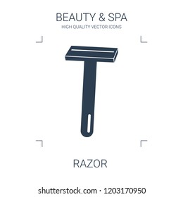 razor icon. high quality filled razor icon on white background. from beauty collection flat trendy vector razor symbol. use for web and mobile