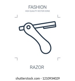 razor icon. high quality line razor icon on white background. from fashion collection flat trendy vector razor symbol. use for web and mobile