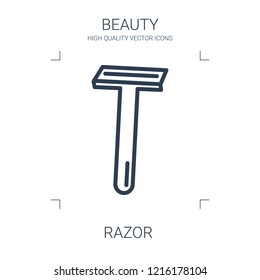 razor icon. high quality line razor icon on white background. from beauty collection flat trendy vector razor symbol. use for web and mobile