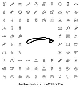 Razor icon illustration isolated vector sign symbol. barbershop icons vector set.