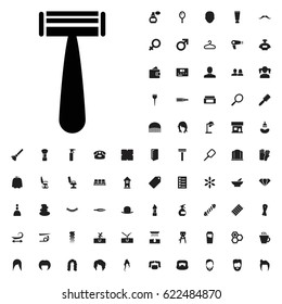 Razor icon illustration isolated vector sign symbol. barber icons vector set. on white background