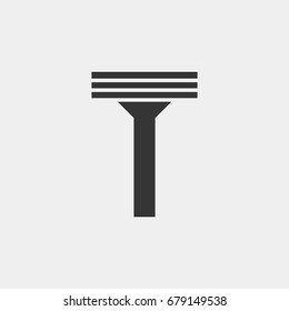 Razor icon illustration isolated vector sign symbol