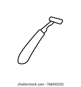 razor icon illustration isolated vector sign symbol