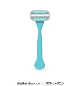 Razor icon isolated on white background. Device for hair removal. Flat style. Vector illustration.