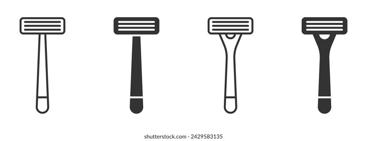 Razor Icon Isolated on A White Background. Vector Illustration.
