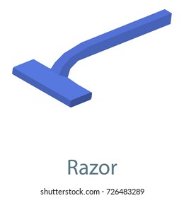 Razor icon. Isometric illustration of razor icon for web