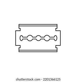 Razor icon in line style icon, isolated on white background