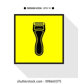 Razor Icon logo Vector EPS10, Great for any use.