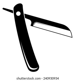 razor icon on white background