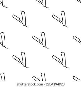 razor icon pattern. Seamless razor pattern on white background.