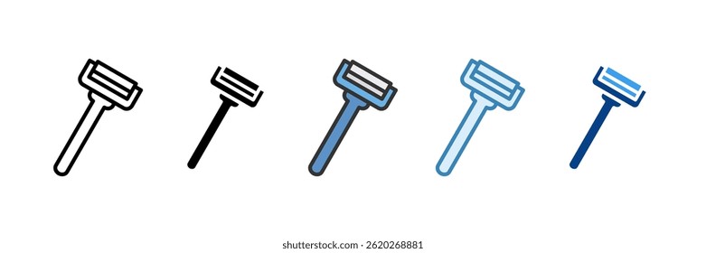 Razor Icon Set Multiple Style Collection