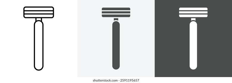 Razor Icon set vector art