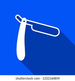 Razor icon with shadow , sign design