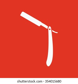 The razor icon. Shaver symbol. Flat Vector illustration