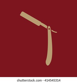The razor icon. Shaver symbol. Flat Vector illustration