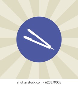 razor icon. sign design. background