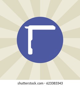 razor icon. sign design. background