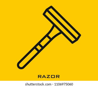 Razor icon signs