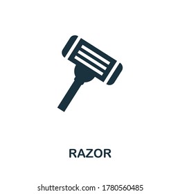 Razor icon. Simple element from personal hygiene collection. Creative Razor icon for web design, templates, infographics and more