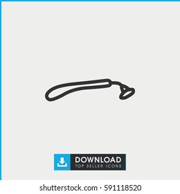razor icon. Simple outline razor vector icon. On white background.