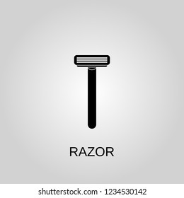 Razor icon. Razor symbol. Flat design. Stock - Vector illustration