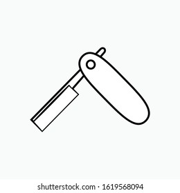 Razor Icon Symbol Vector Illustration.