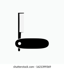 Razor Icon Symbol Vector Illustration.