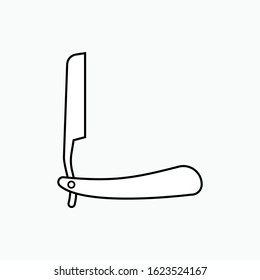 Razor Icon Symbol Vector Illustration.