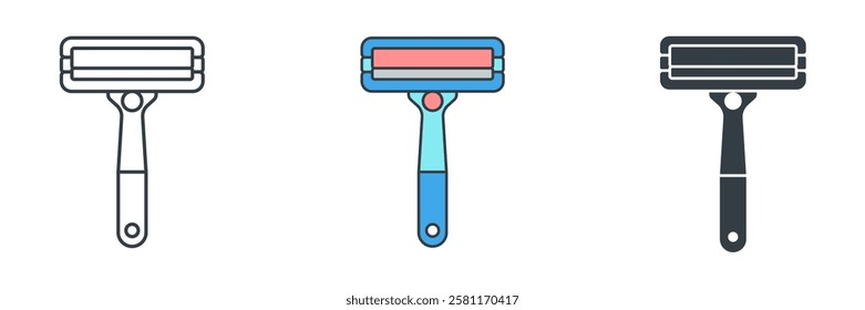 Razor icon symbol vector illustration isolated on white background