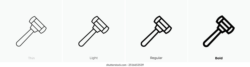 razor icon. Thin, Light Regular And Bold style design isolated on white background