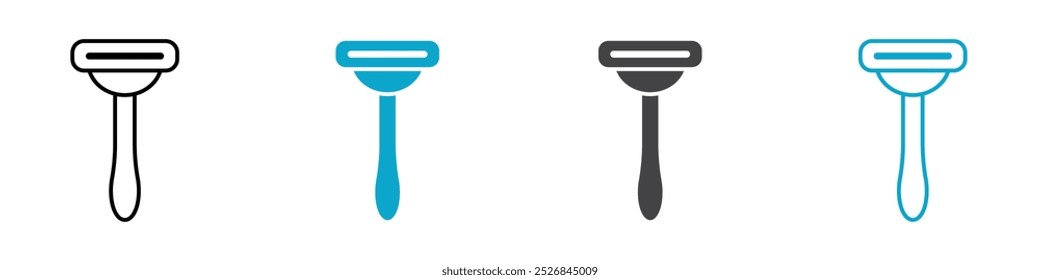 razor icon Thin line vector design