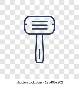 Razor icon. Trendy linear Razor logo concept on transparent background from Hygiene collection