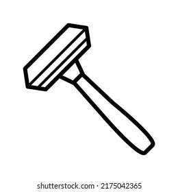 Icono de Razor en la ilustración de diseño vectorial de moda