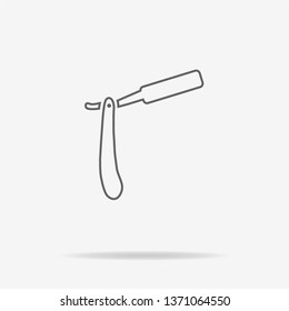 Razor icon. Vector concept illustration for design.