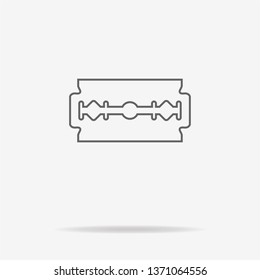Razor icon. Vector concept illustration for design.