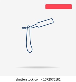 Razor icon. Vector concept illustration for design.