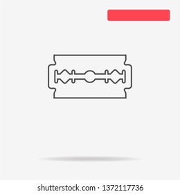 Razor icon. Vector concept illustration for design.