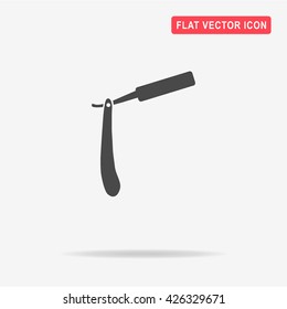 Razor icon. Vector concept illustration for design.