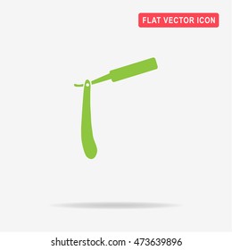 Razor icon. Vector concept illustration for design.