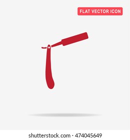 Razor icon. Vector concept illustration for design.