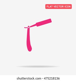 Razor icon. Vector concept illustration for design.