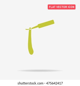 Razor icon. Vector concept illustration for design.