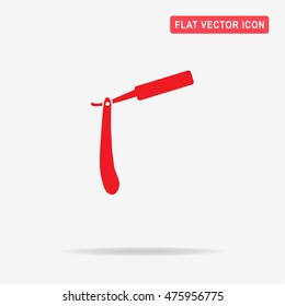 Razor icon. Vector concept illustration for design.